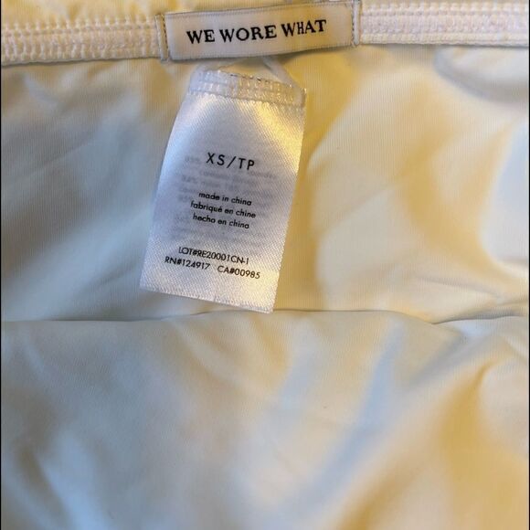 WEWEREWHAT  Annie Belted White Bikini Bottoms.Size XS - Picture 10 of 10